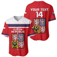 (Custom Text And Number) Czech Republic Hockey 2023 Sporty Style Baseball Jersey - Wonder Print Shop