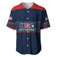 (Custom Text And Number) United States Hockey 2023 Baseball Jersey USA Sporty Style - Wonder Print Shop