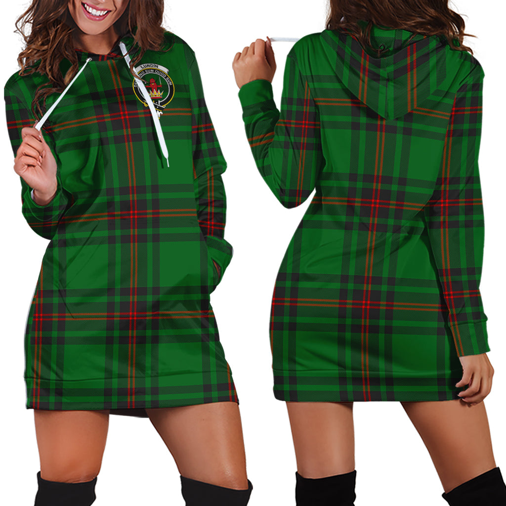 scottish-lundin-clan-crest-tartan-hoodie-dress