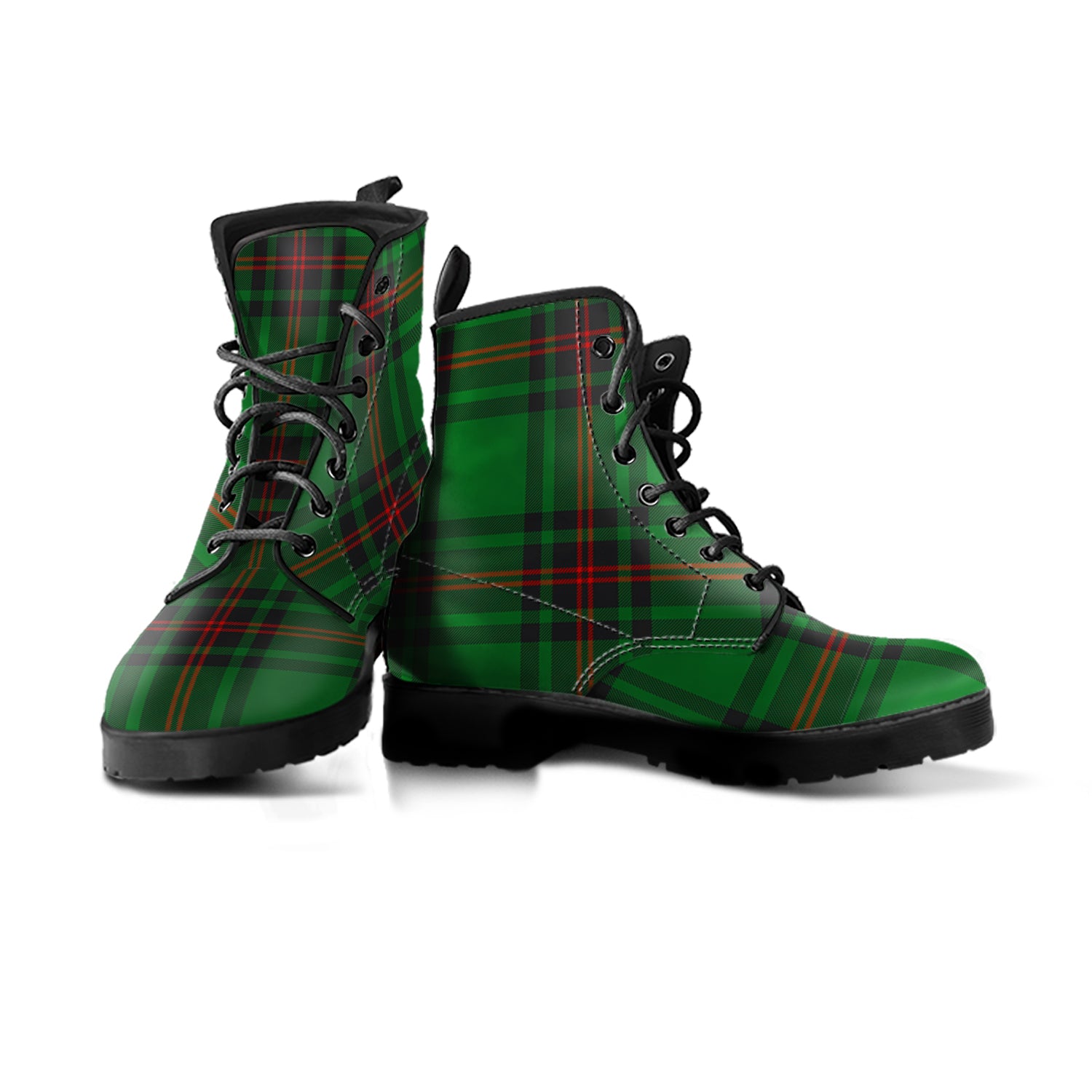 scottish-lundin-clan-tartan-leather-boots