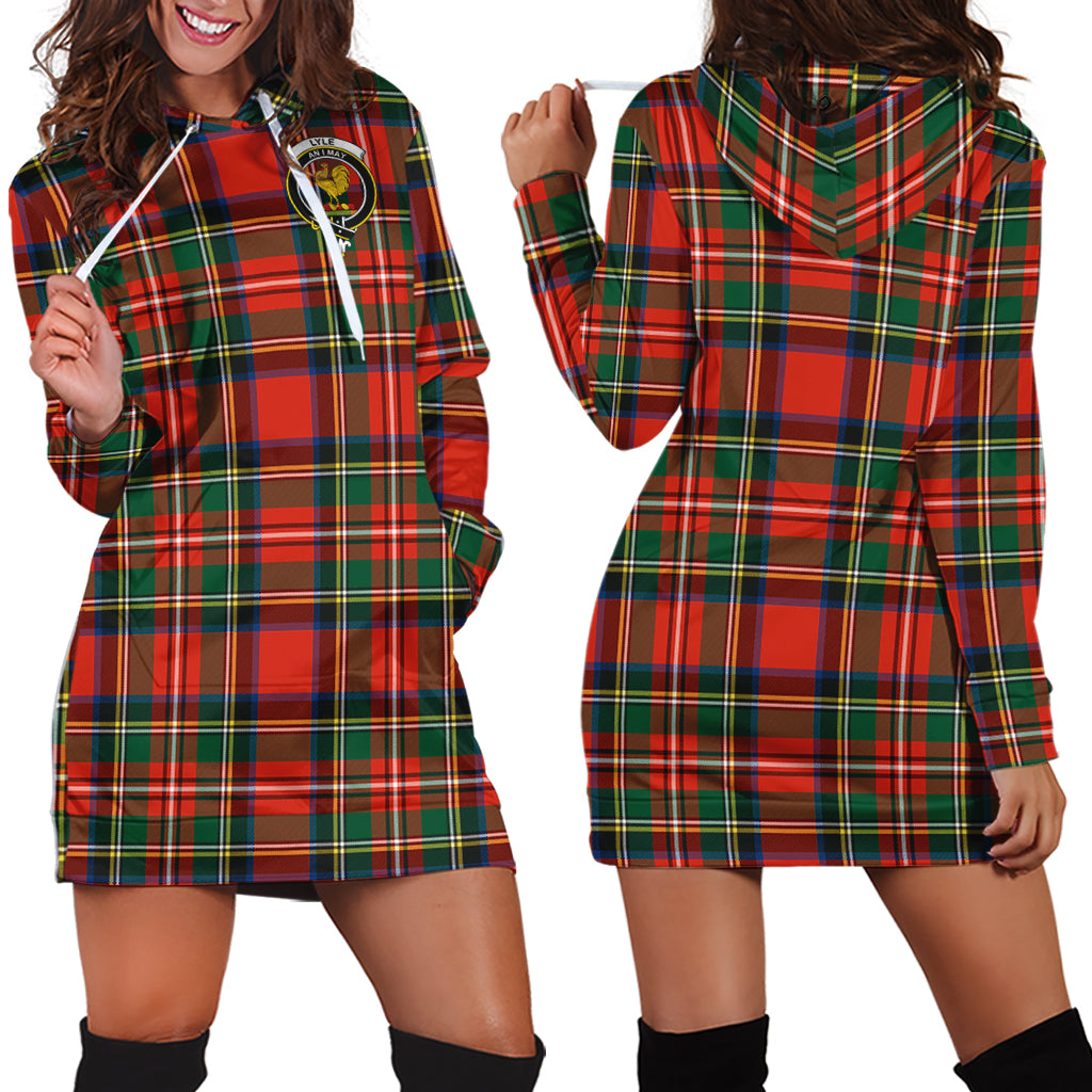 scottish-lyle-clan-crest-tartan-hoodie-dress