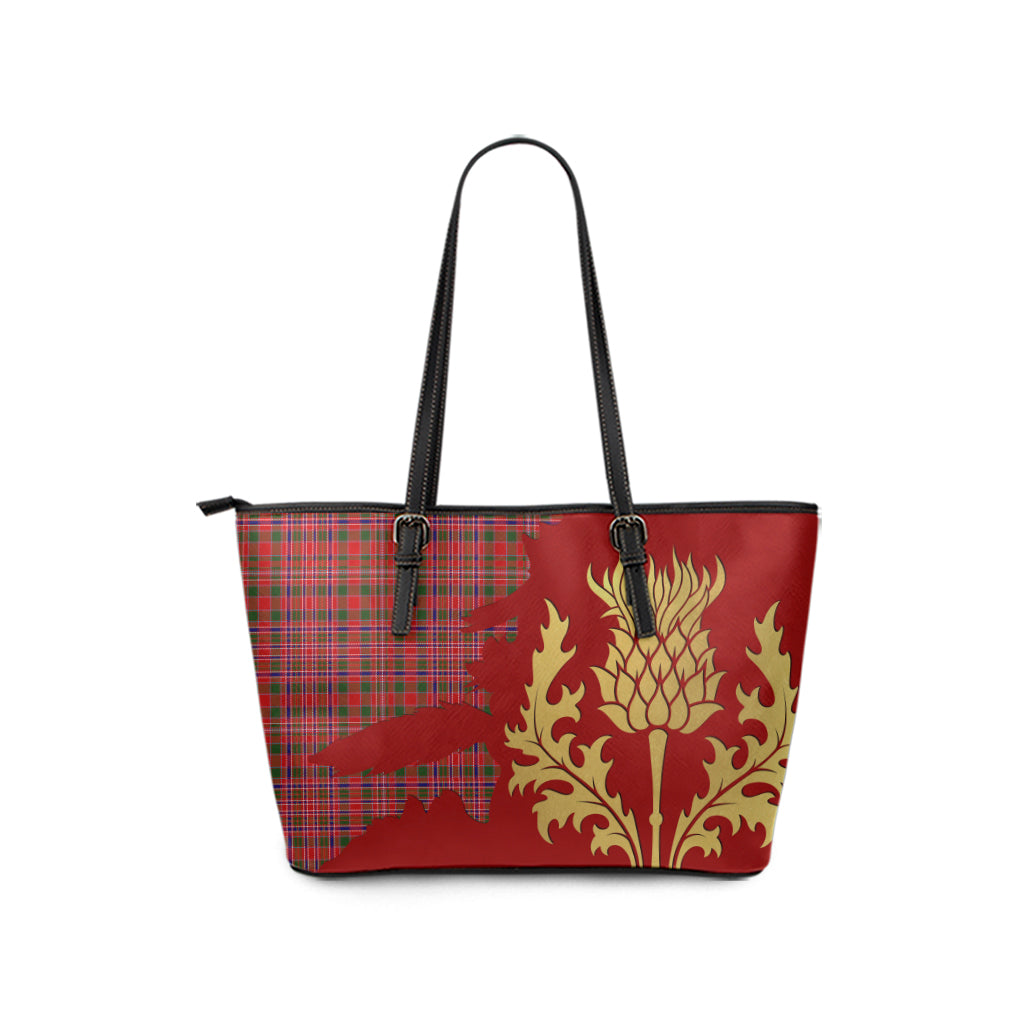 scottish-macalister-modern-clan-tartan-golden-thistle-leather-tote-bags