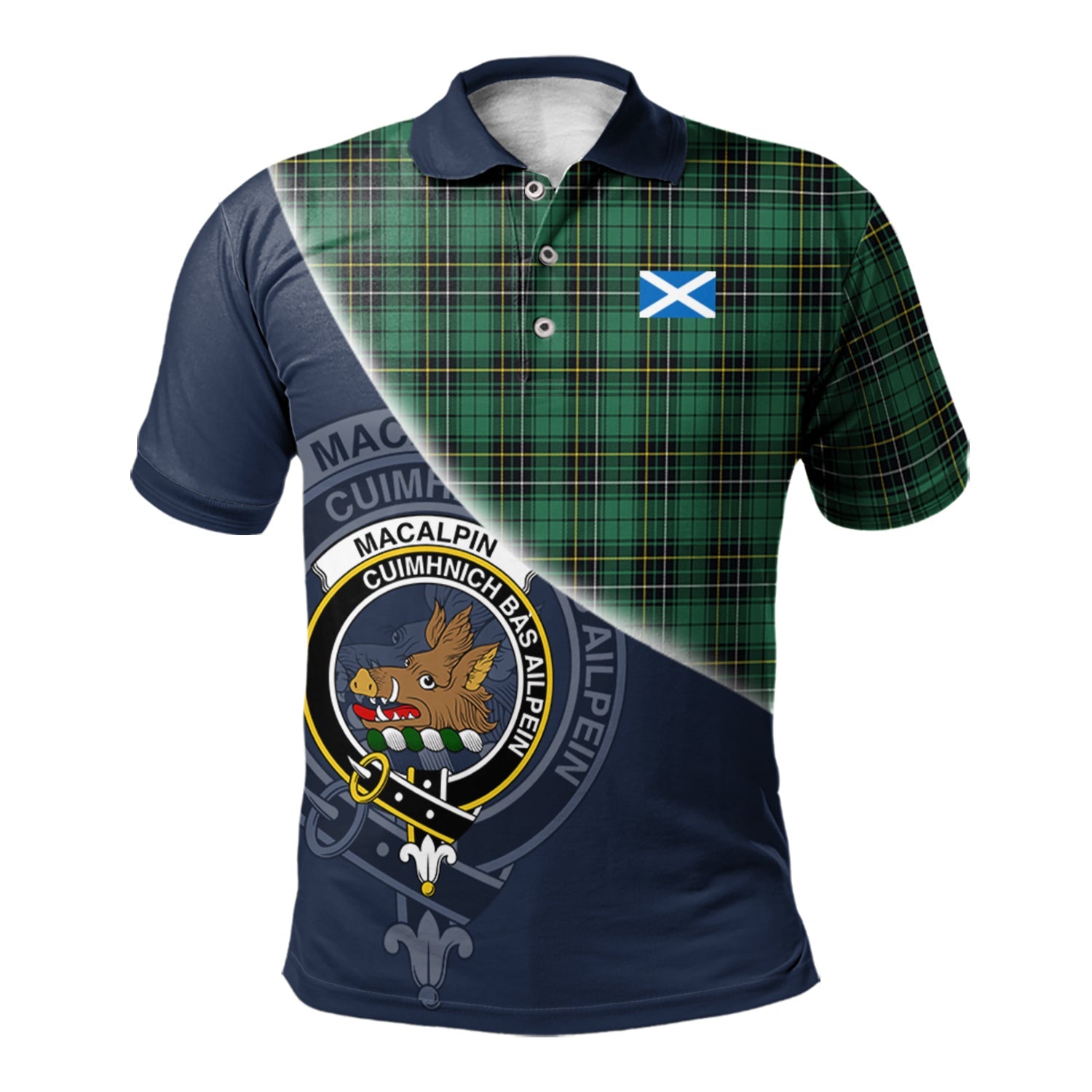 scottish-macalpin-ancient-clan-crest-tartan-scotland-flag-half-style-polo-shirt