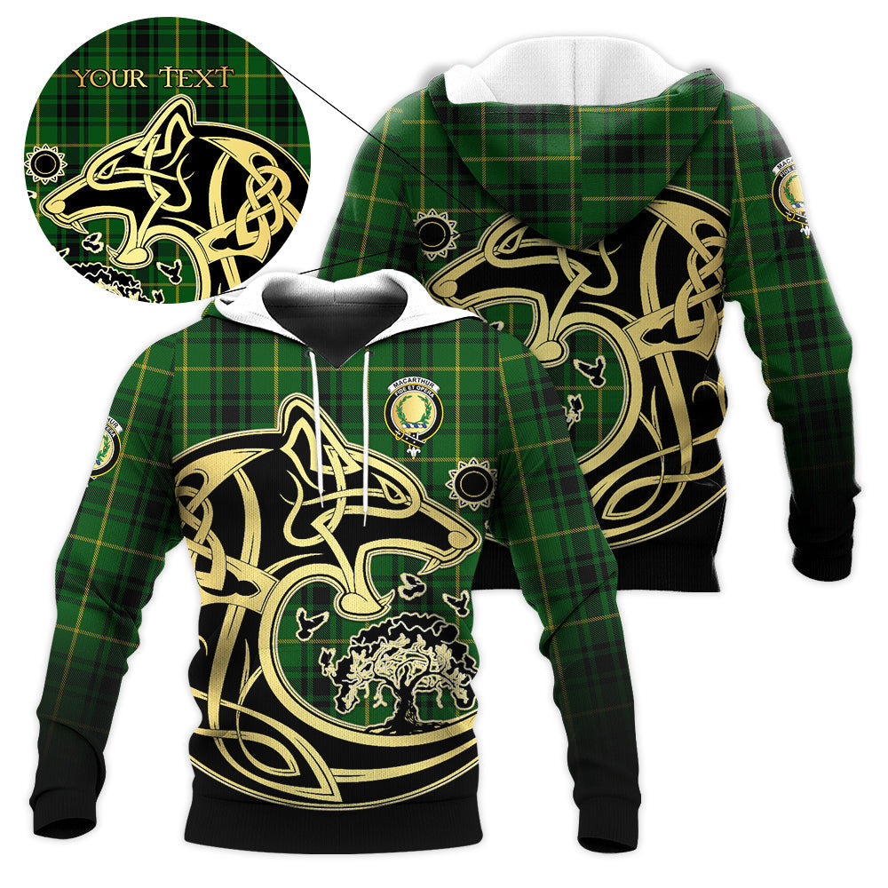 scottish-macarthur-clan-crest-celtic-wolf-tartan-hoodie