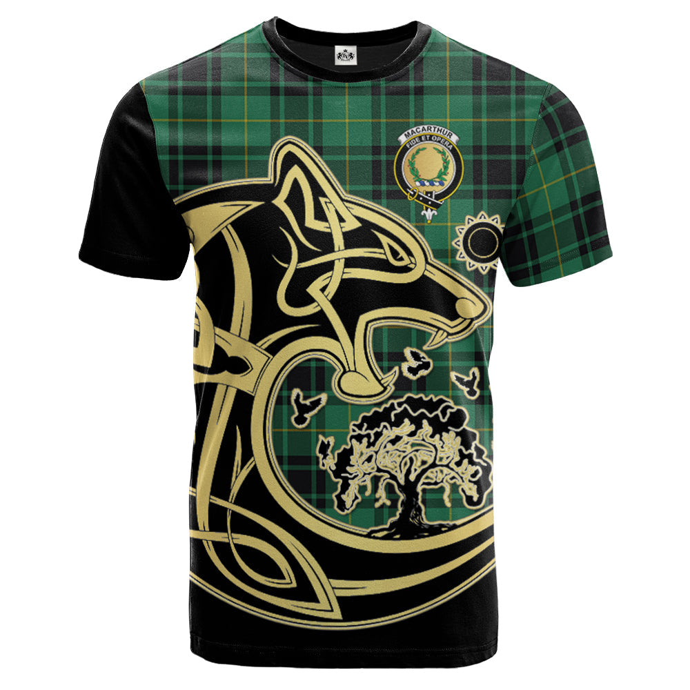 scottish-macarthur-ancient-clan-crest-celtic-wolf-tartan-t-shirt