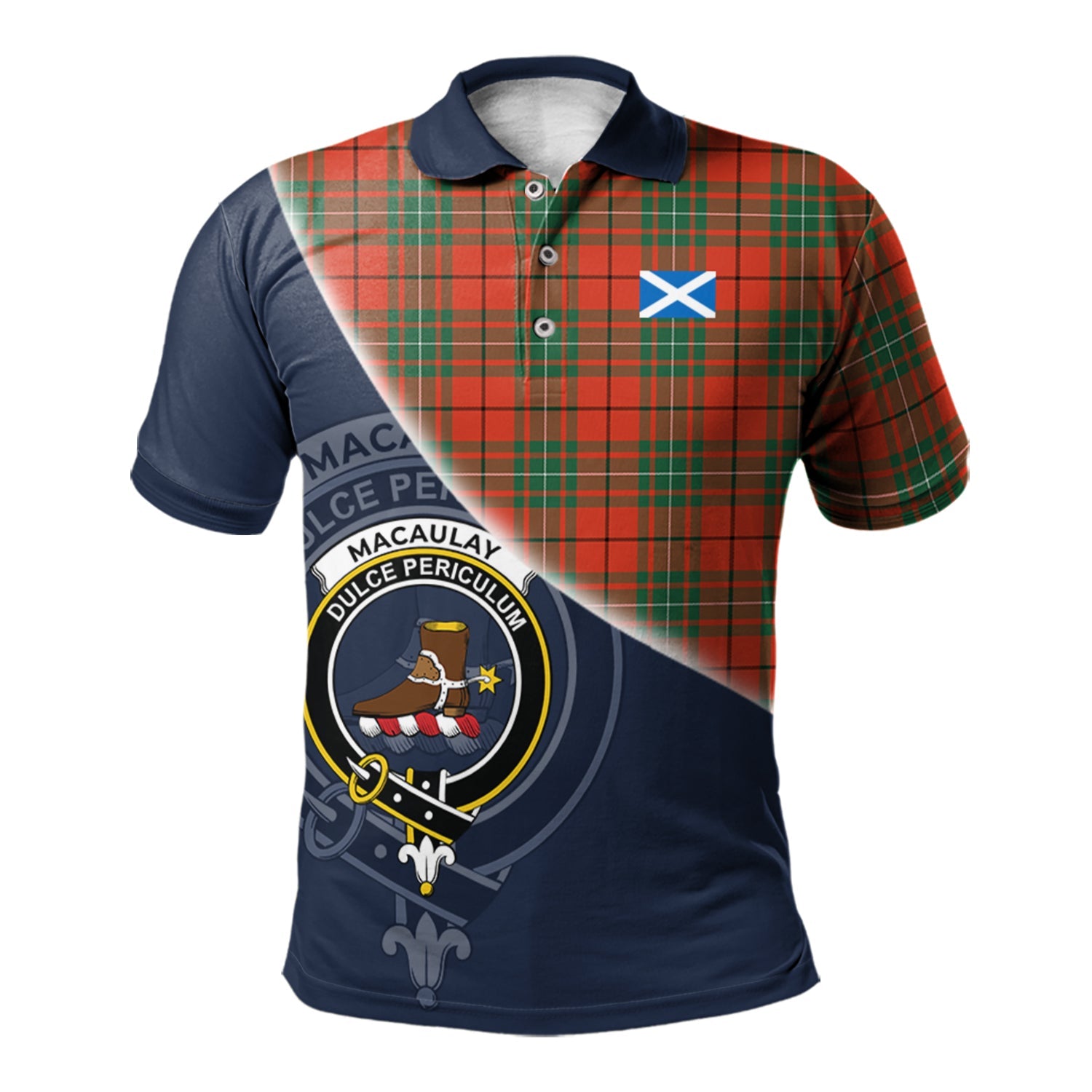 scottish-macaulay-ancient-clan-crest-tartan-scotland-flag-half-style-polo-shirt