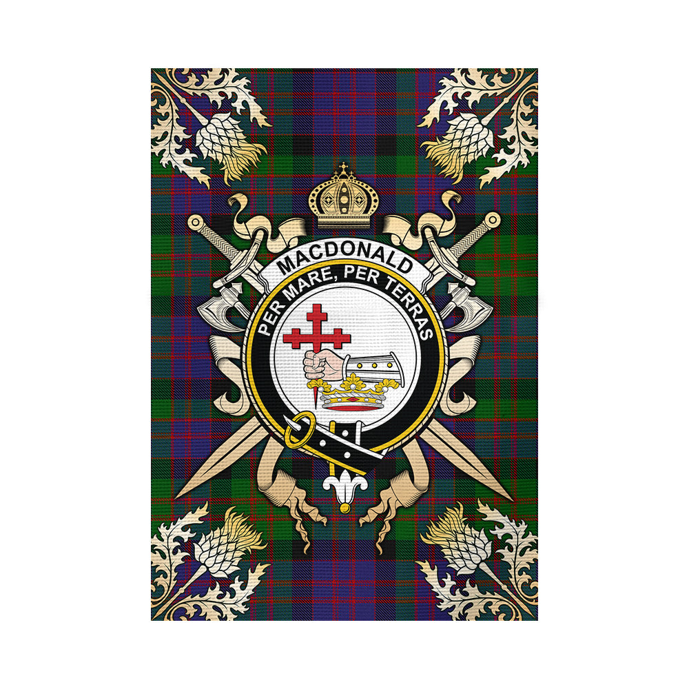 scottish-macdonald-clan-crest-gold-courage-sword-tartan-garden-flag