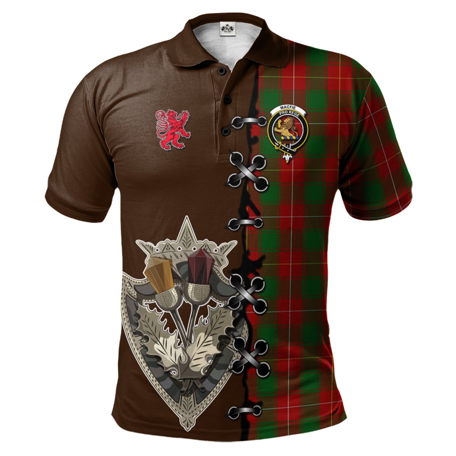 scottish-macfie-clan-crest-tartan-lion-rampant-and-celtic-thistle-polo-shirt