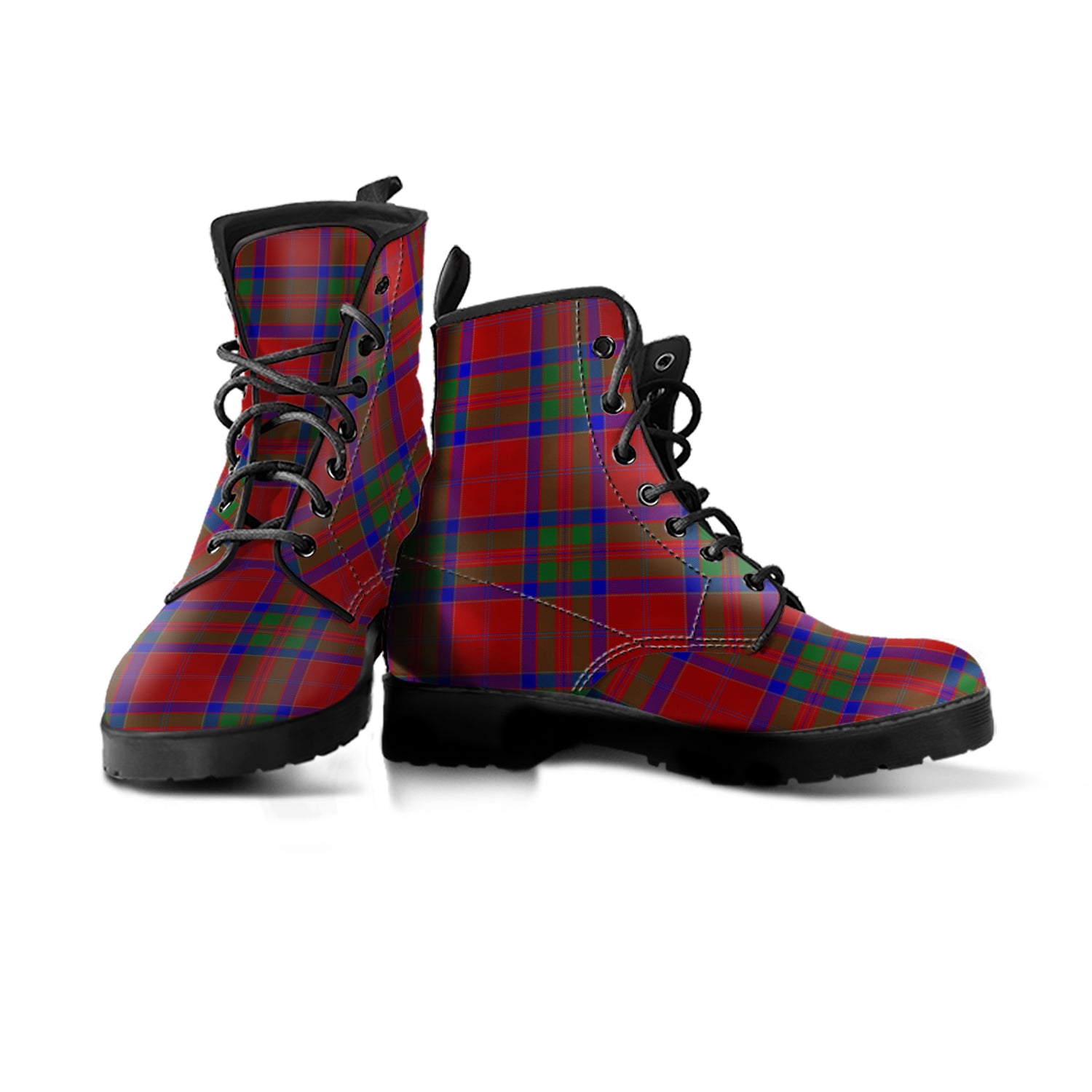 scottish-macgillivray-clan-tartan-leather-boots