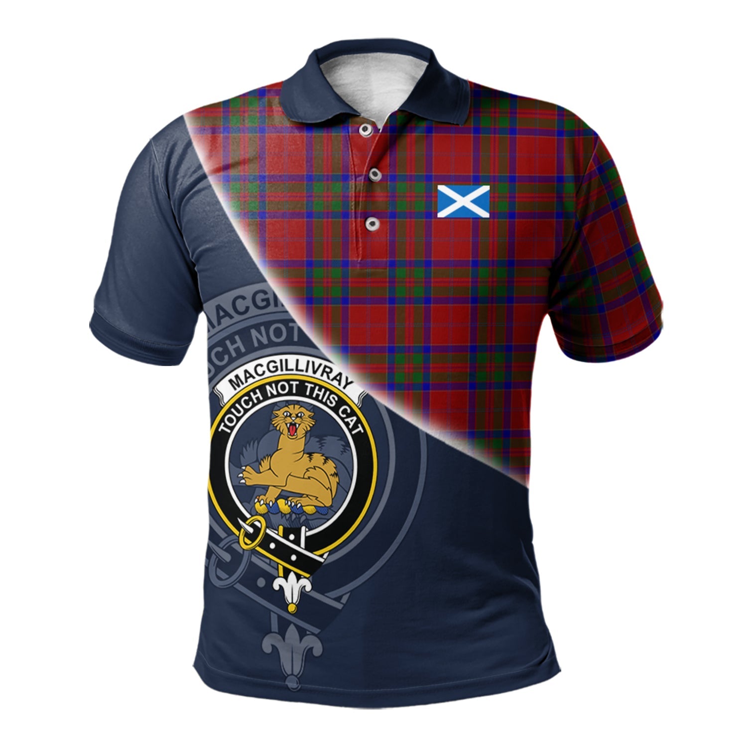 scottish-macgillivray-clan-crest-tartan-scotland-flag-half-style-polo-shirt