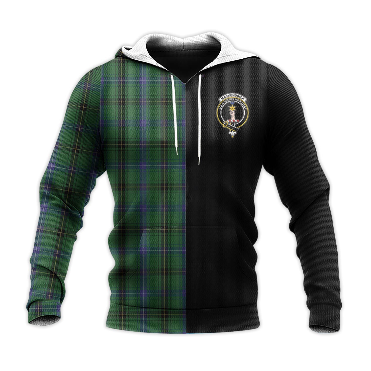 scottish-mackendrick-clan-crest-tartan-personalize-half-hoodie