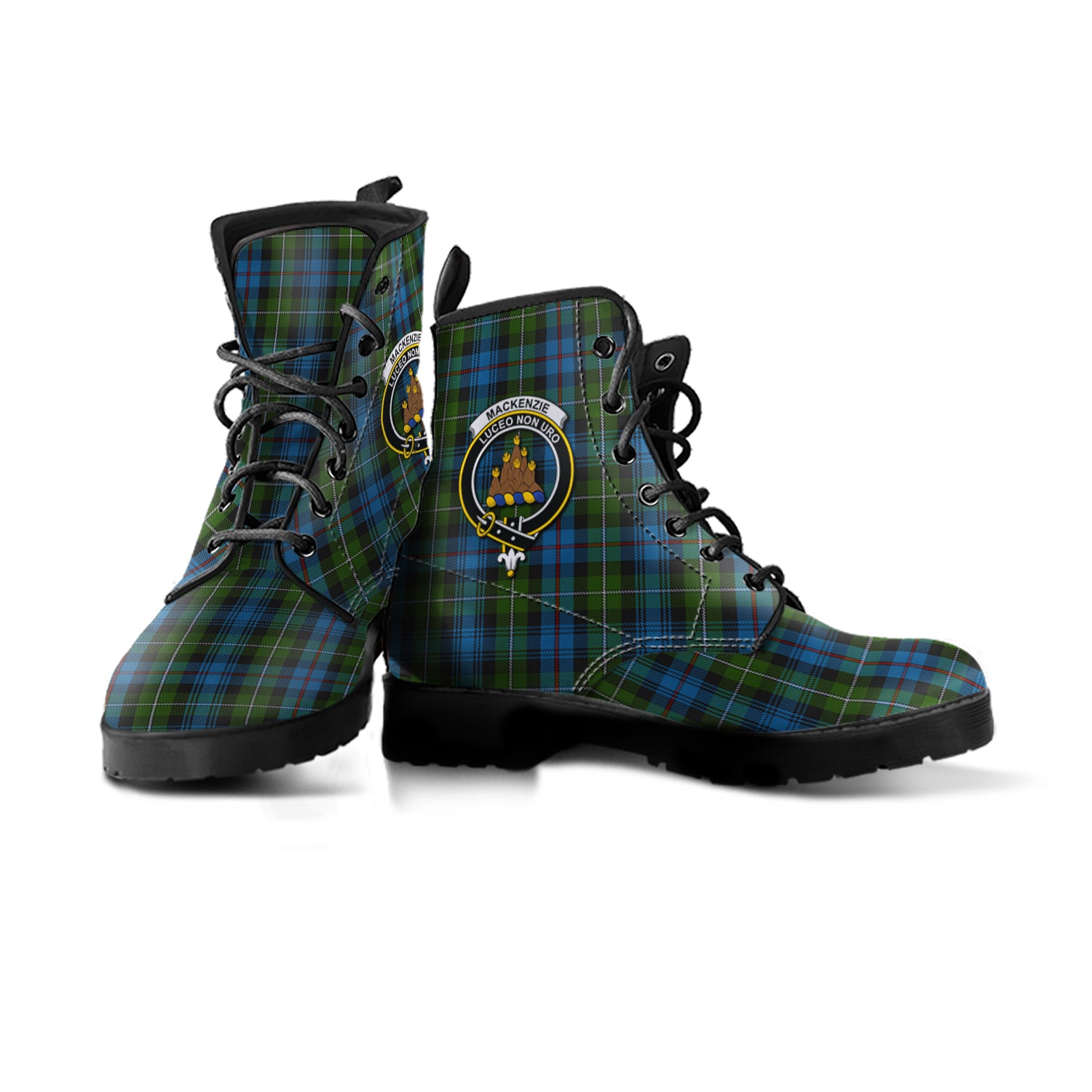 scottish-mackenzie-clan-crest-tartan-leather-boots