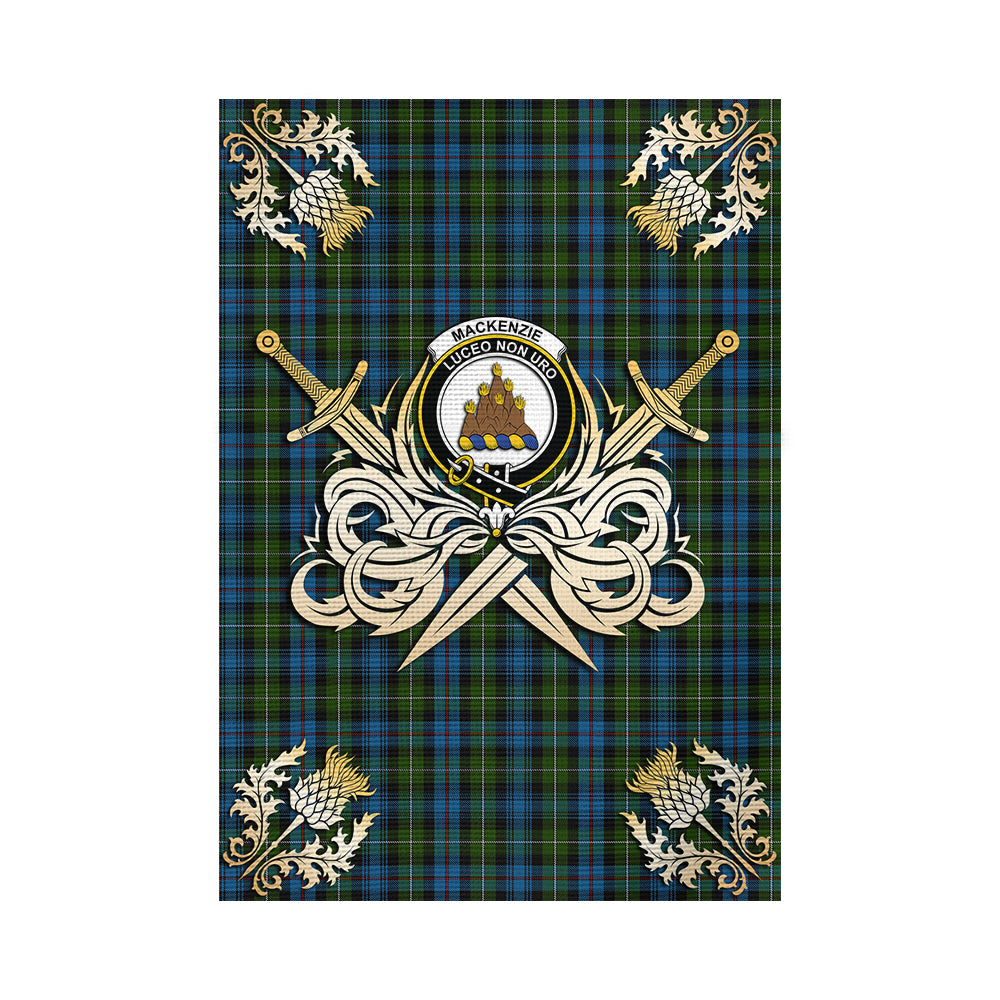scottish-mackenzie-clan-crest-courage-sword-tartan-garden-flag
