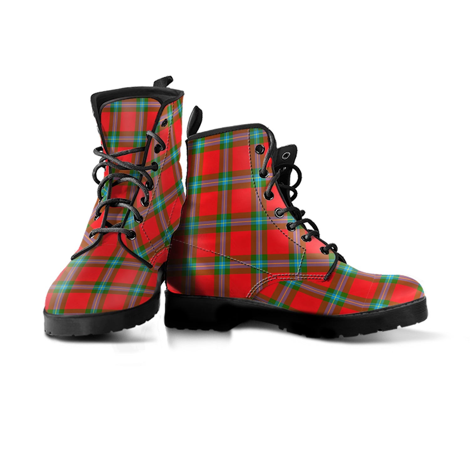 scottish-maclaine-of-loch-buie-clan-tartan-leather-boots