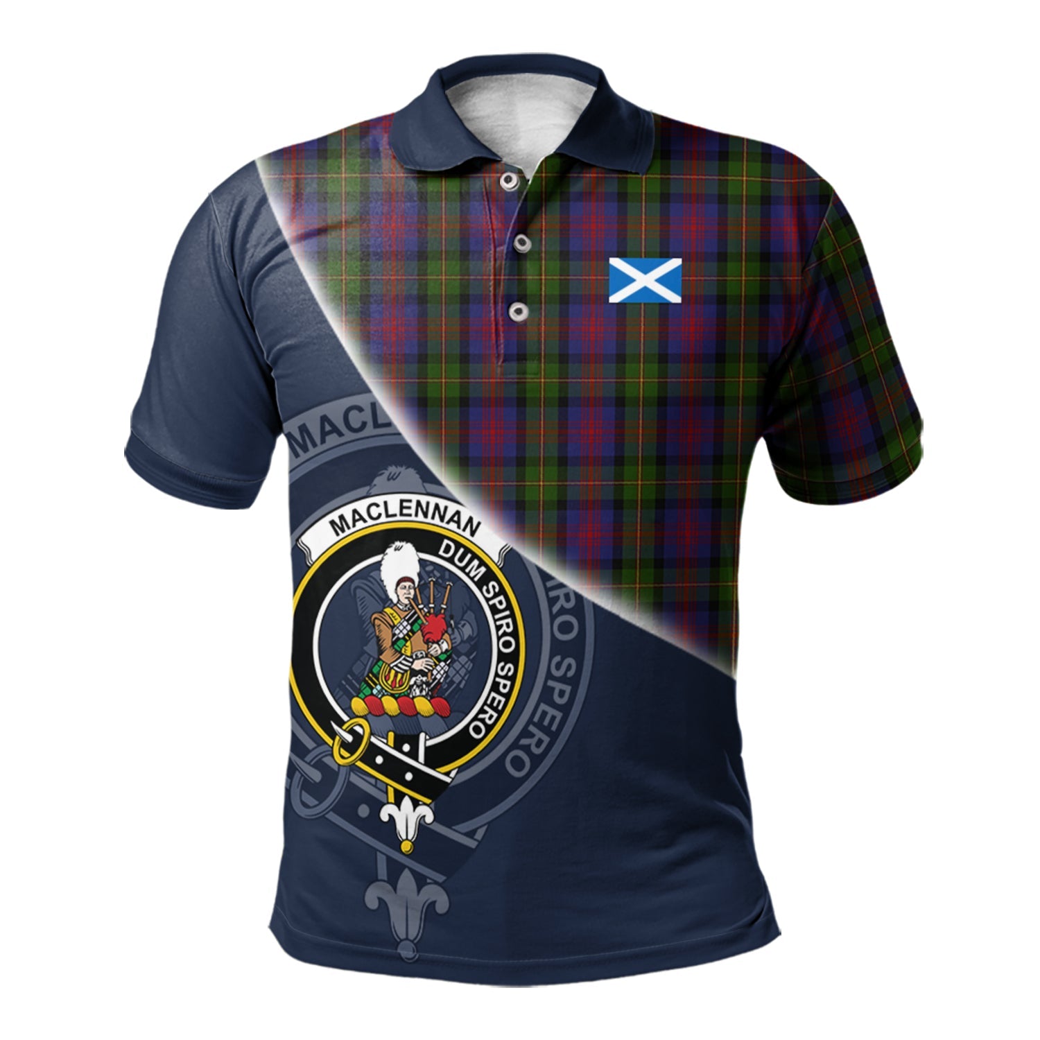 scottish-maclennan-clan-crest-tartan-scotland-flag-half-style-polo-shirt