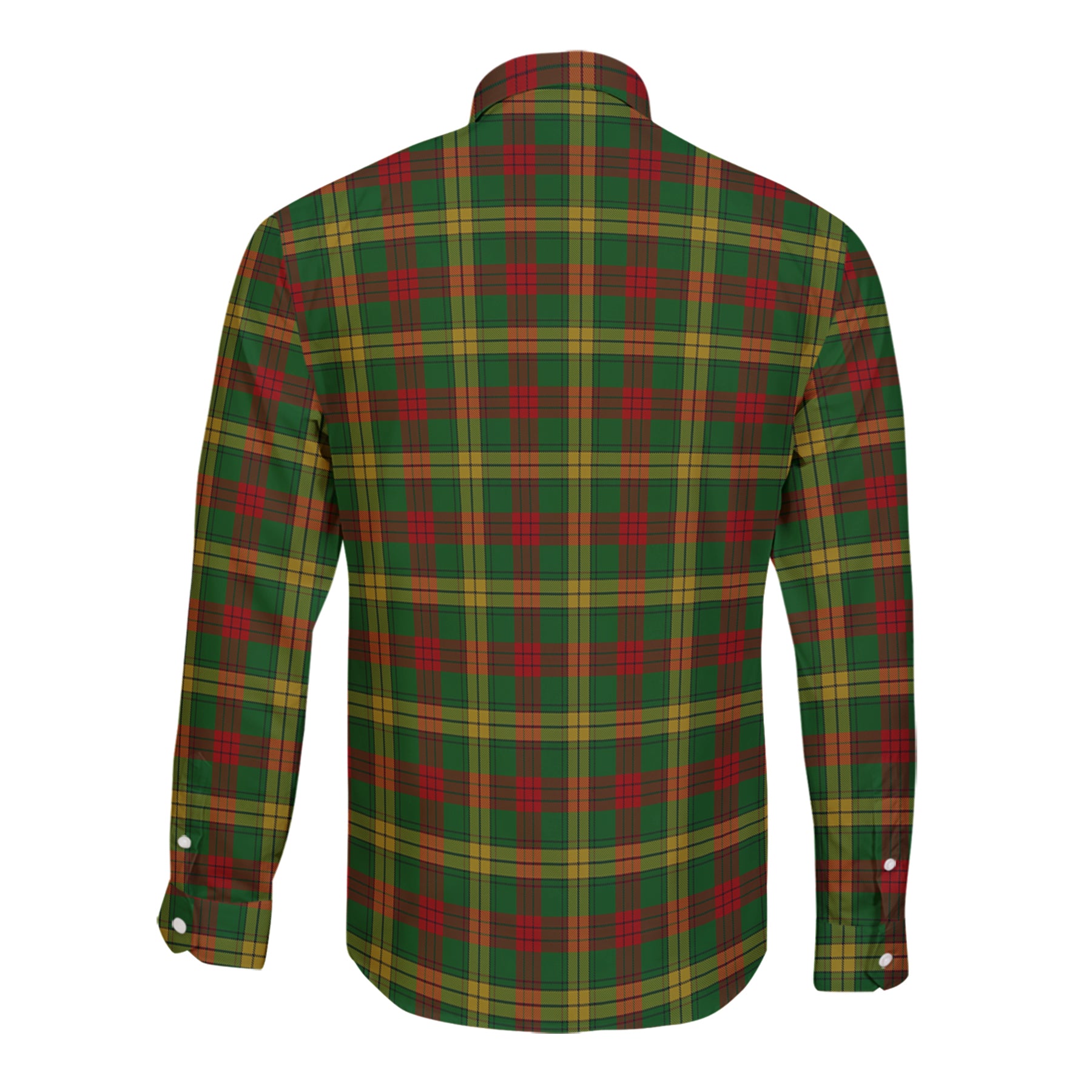 Macmillan Society Of Glasgow Tartan Long Sleeve Button Up Shirt with Scottish Family Crest K23
