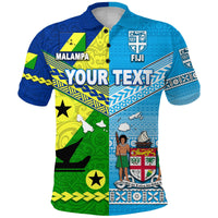 Custom Malampa Province Vanuatu And Fiji Polo Shirt Together LT8 - Wonder Print Shop