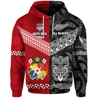 Custom Mate Maa Tonga Ngatu And New Zealand Maori All Black Aboriginal Hoodie Rugby Together LT8 - Wonder Print Shop