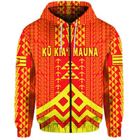 Custom Hawaii Ku Kiai Mauna Zip Hoodie We Are Mauna Kea Unique Vibes LT8 - Wonder Print Shop
