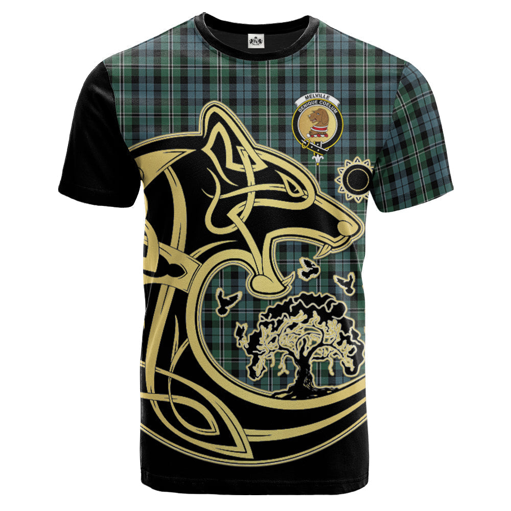 scottish-melville-clan-crest-celtic-wolf-tartan-t-shirt