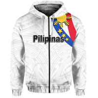 Custom Personalised Pilipinas Hoodie Simple Style White LT6 - Wonder Print Shop