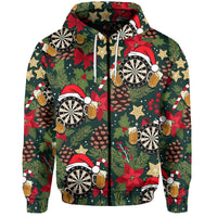 Darts Christmas Patterns Hoodie No.2 LT6 - Wonder Print Shop