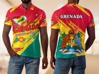 Grenada Happy Polo Shirt Independence Day LT2 - Wonder Print Shop