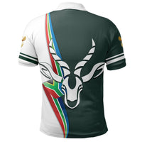 African Golf Shirts South African Springbok Flag Polo Shirt - Wonder Print Shop