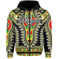 Custom Ethiopia Hoodie Dashiki Black Style LT6 - Wonder Print Shop