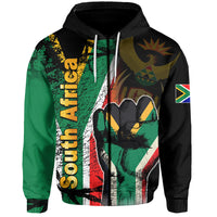 Custom South Africa Hoodie Flag Grunge Style LT6 - Wonder Print Shop