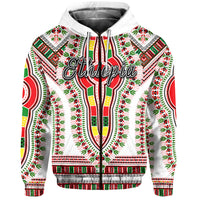 Custom Ethiopia Hoodie Dashiki White Style LT6 - Wonder Print Shop