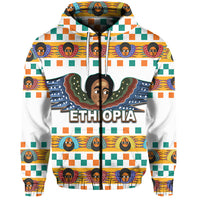 Custom Ethiopia Hoodie Ethiopian Church Angels White LT6 - Wonder Print Shop