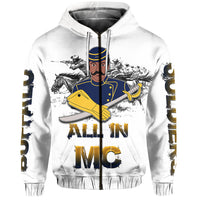 Custom Buffalo Soldiers Hoodie History LT6 - Wonder Print Shop
