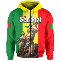 Senegal Independence Day Hoodie African Renaissance Monument LT6 - Wonder Print Shop