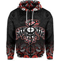 Custom Canada Haida Hoodie Thunderbird LT6 - Wonder Print Shop