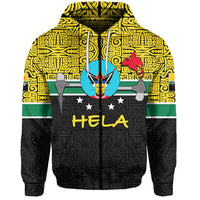 Custom Hela Province Zip Hoodie Of Papua New Guinea LT6 - Wonder Print Shop