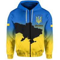 Custom Ukraine Hoodie With Map Stand With Ukraine LT6 - Wonder Print Shop
