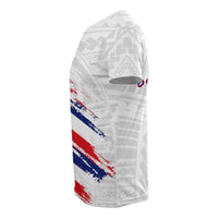 Hawaii Flag Polynesian T Shirt White - Wonder Print Shop