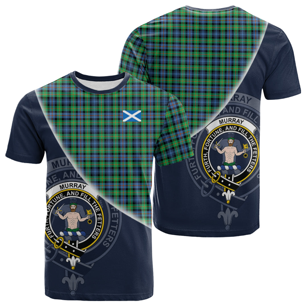 scottish-murray-of-atholl-ancient-clan-crest-tartan-scotland-flag-half-style-t-shirt