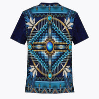 Mandala Blue Design Native American Pride T Shirt LT10 - Wonder Print Shop