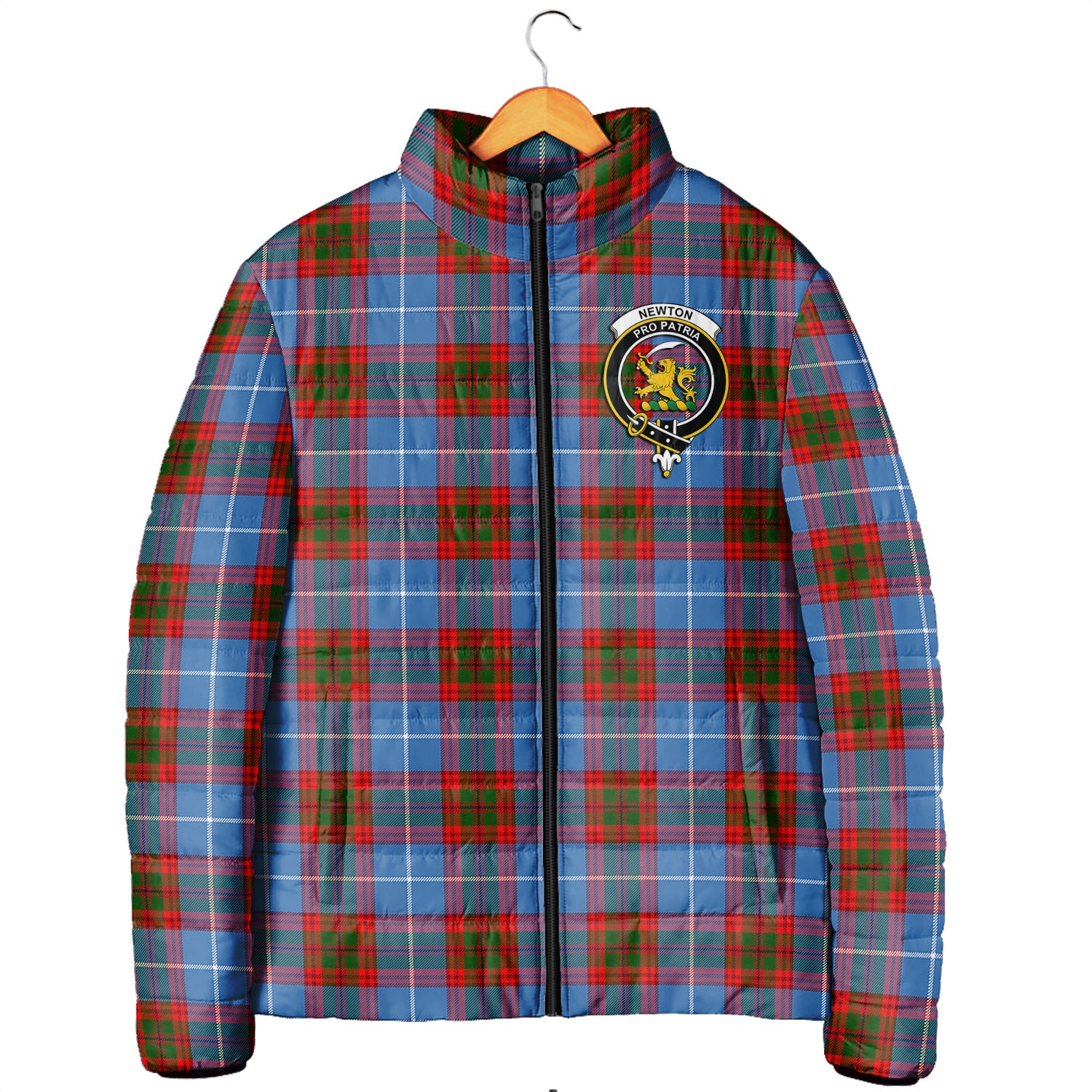 scottish-newton-clan-crest-tartan-padded-jacket