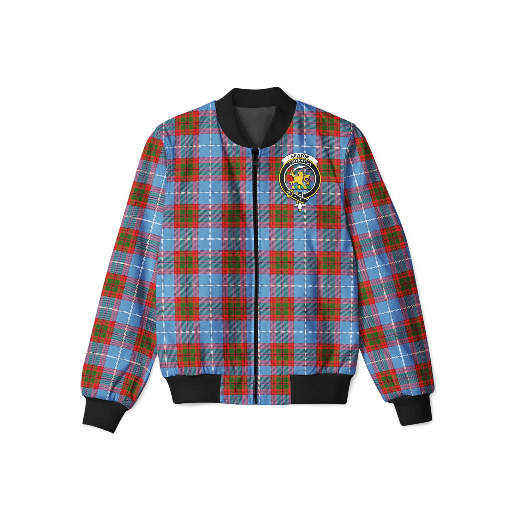 scottish-newton-clan-crest-tartan-bomber-jacket