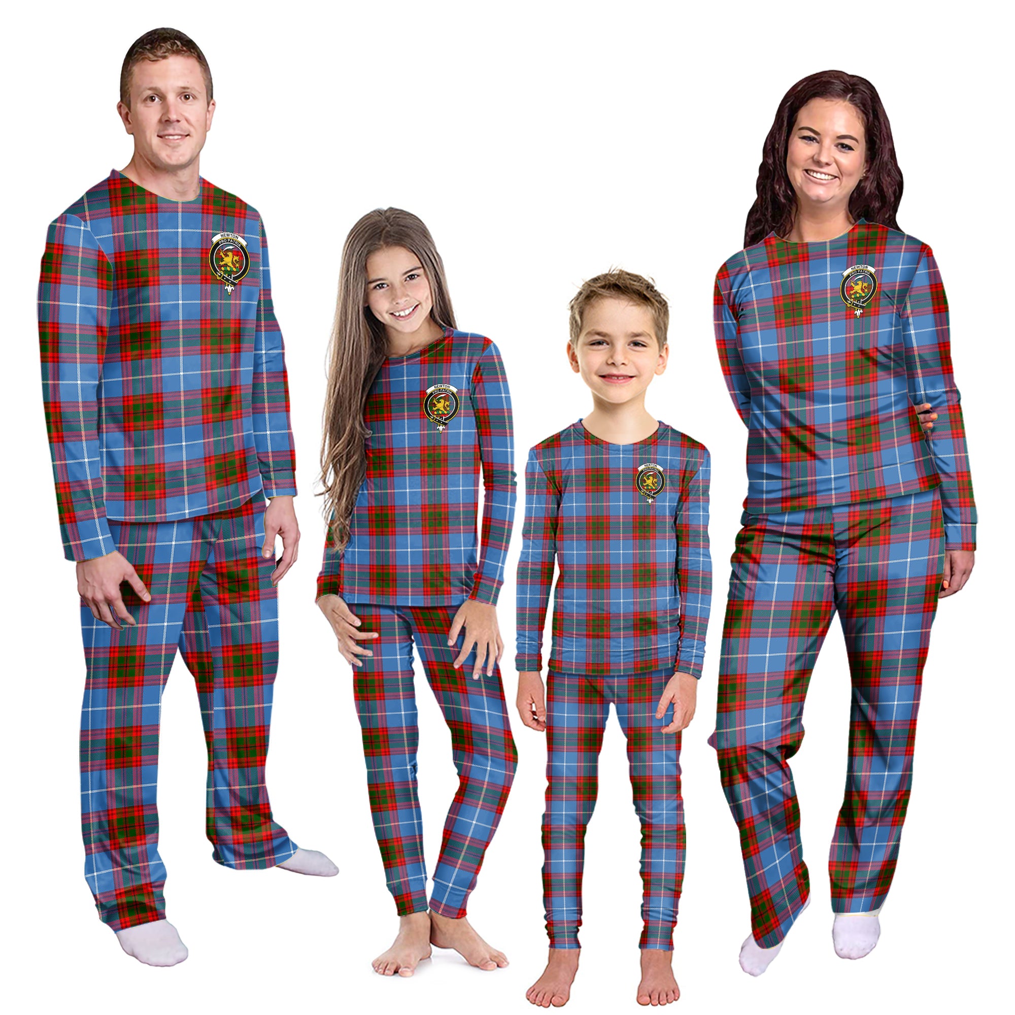 scottish-newton-clan-crest-tartan-pajama