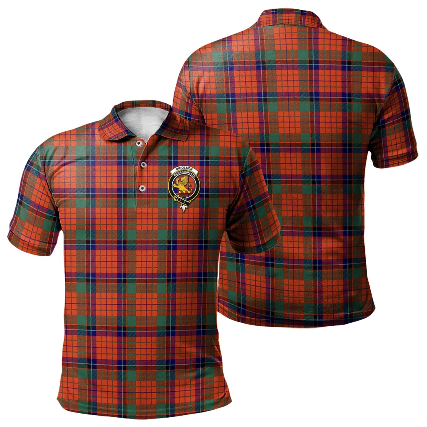 scottish-nicolson-ancient-clan-crest-tartan-polo-shirt
