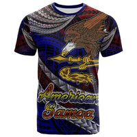 American Samoa T Shirt Custom American Samoa Eagle With Polynesian Patterns T Shirt LT10 - Wonder Print Shop