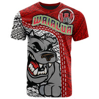 Hawaii Waialua High and Intermediate School Custom T Shirt Waialua High School Polynesian Pattern LT10 - Wonder Print Shop