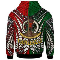 Vanuatu Hoodie Custom Vanuatu Independence Anniversary With Arm Polynesian Patterns Hoodie LT10 - Wonder Print Shop