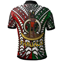 Vanuatu Polo Shirt Custom Vanuatu Independence Anniversary With Arm Polynesian Patterns Polo Shirt LT10 - Wonder Print Shop