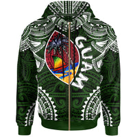 Guam Hoodie Custom Guam independence Day Wish You A Very Happy independence Day With Polynesian Patterns LT10 - Wonder Print Shop