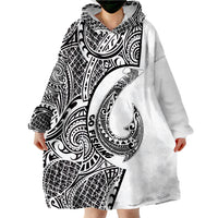 Northern Mariana Islands Hook Tattoo Wearable Blanket Hoodie - Wonder Print Shop